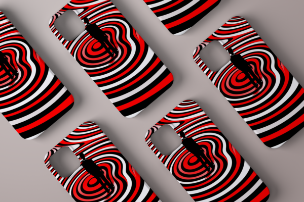 Apple iPhone 14 Case - Line Art Red