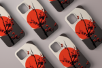 Apple iPhone 14 Case - Japanese Sun