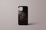 Apple iPhone 14 Case - Whimsical Red Cherry Blossom