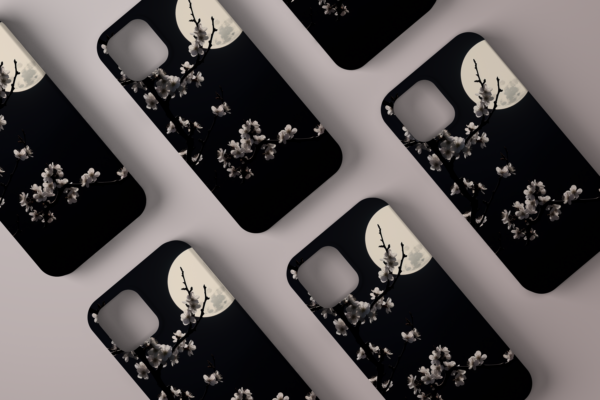 Apple iPhone 14 Case - Whimsical White Cherry Blossom
