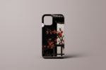 Apple iPhone 14 Case - Whimsical Red Black Cherry Blossom