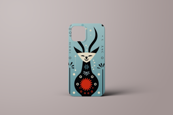Apple iPhone 14 Case - Blue Cute Art